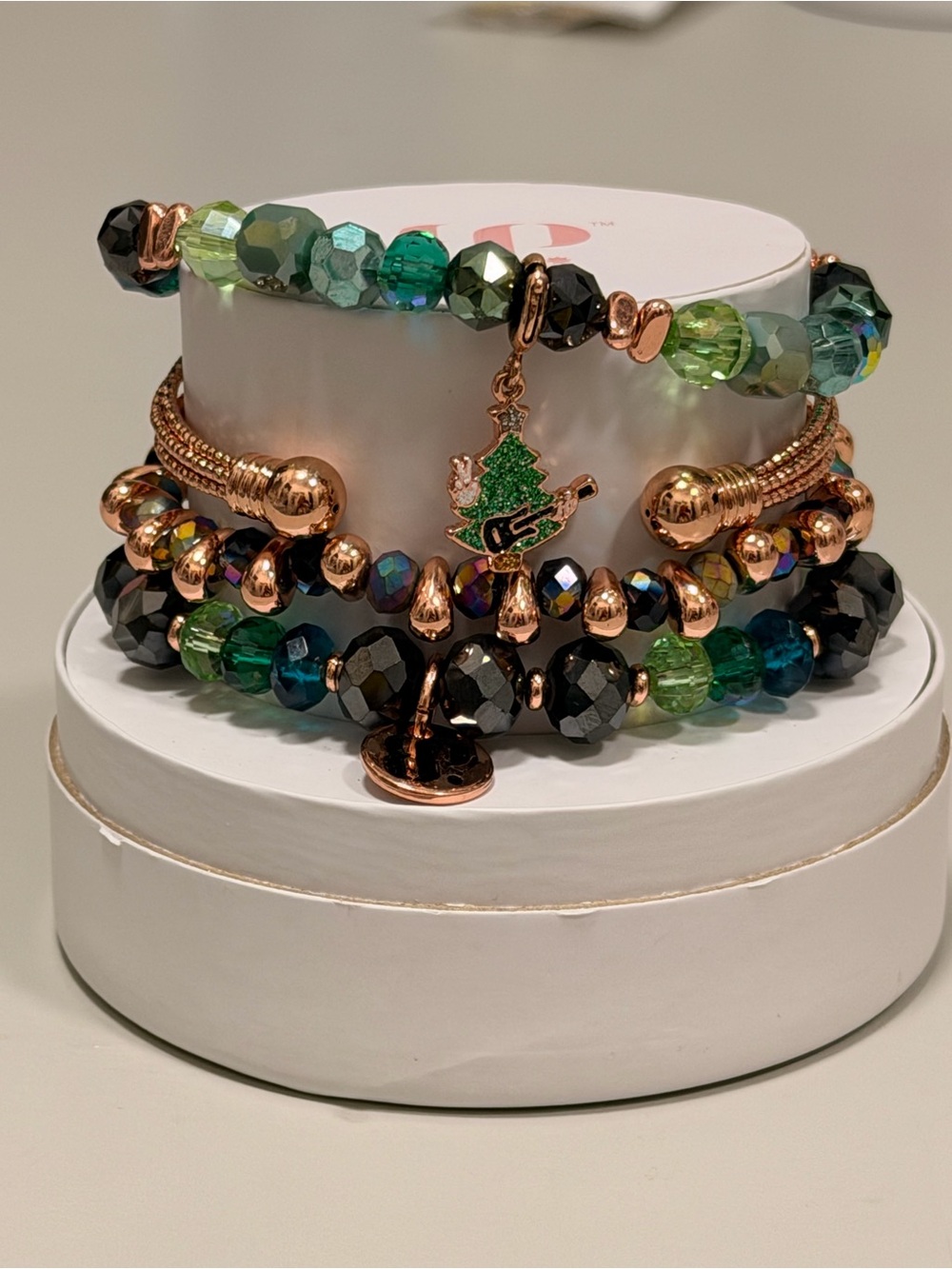 Bomb Party NWOT! “Rocking Around the Christmas Tree” Bracelet Stack